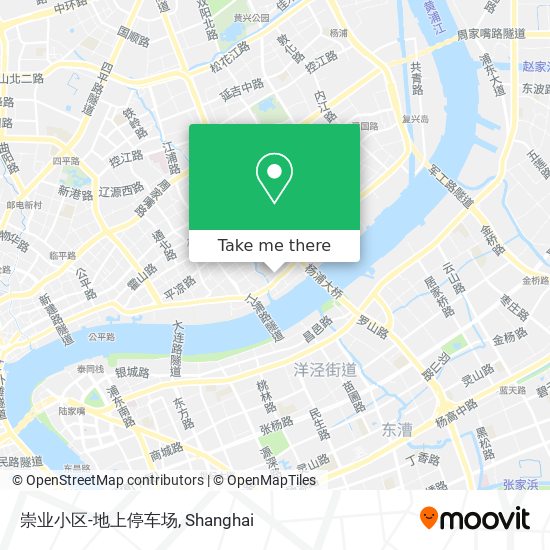 崇业小区-地上停车场 map