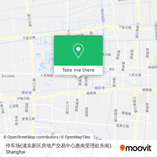 停车场(浦东新区房地产交易中心惠南受理处东南) map