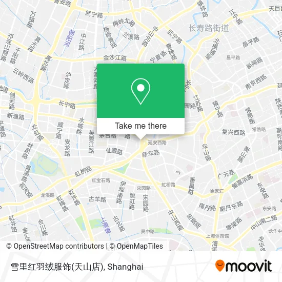 雪里红羽绒服饰(天山店) map