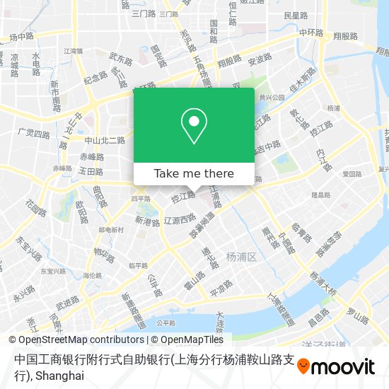 中国工商银行附行式自助银行(上海分行杨浦鞍山路支行) map
