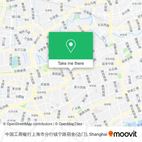 中国工商银行上海市分行镇宁路宿舍(边门) map