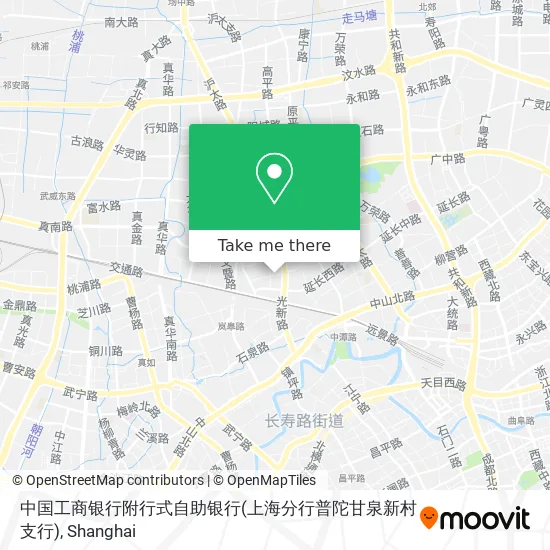 中国工商银行附行式自助银行(上海分行普陀甘泉新村支行) map