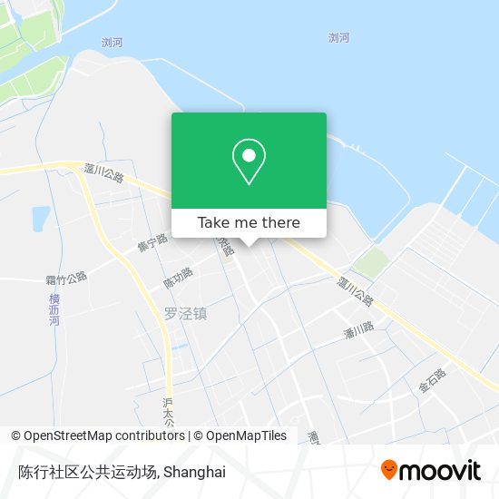 陈行社区公共运动场 map