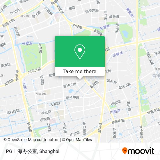 PG上海办公室 map