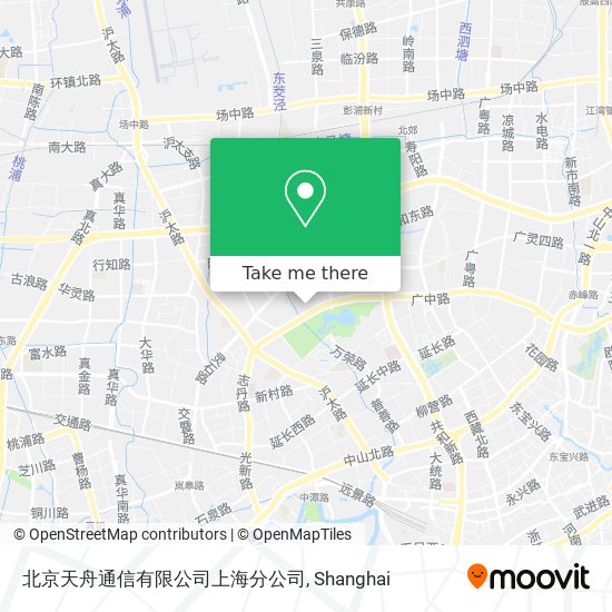 北京天舟通信有限公司上海分公司 map