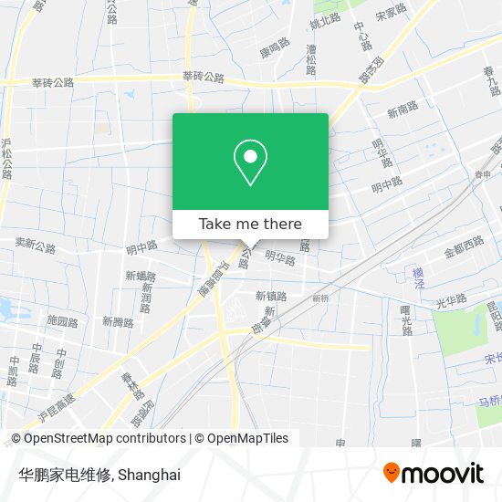 华鹏家电维修 map