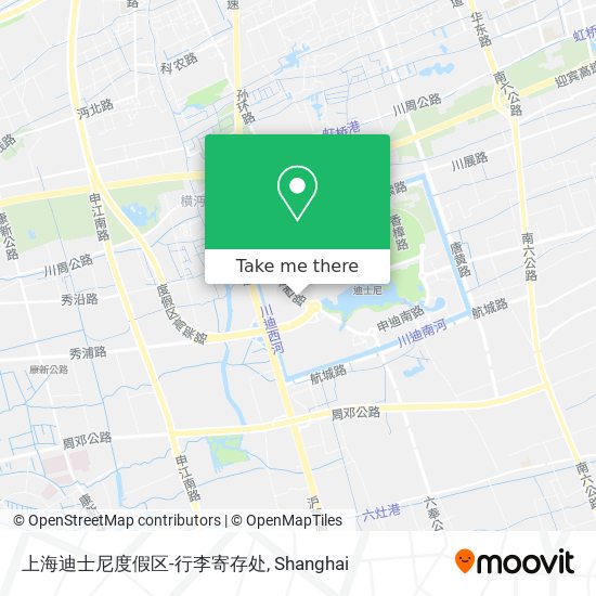 上海迪士尼度假区-行李寄存处 map