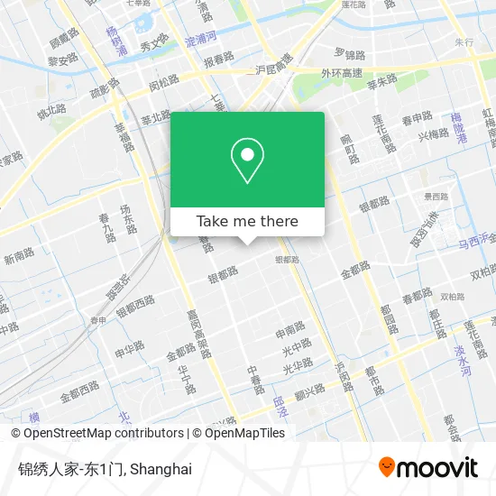 锦绣人家-东1门 map