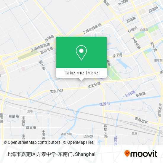 上海市嘉定区方泰中学-东南门 map