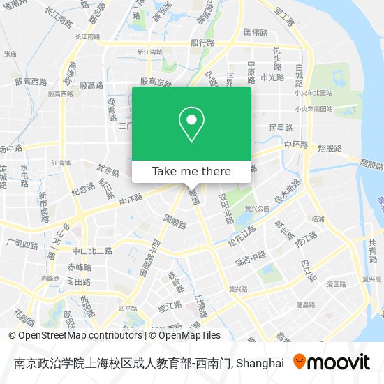 南京政治学院上海校区成人教育部-西南门 map