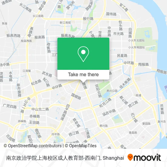 南京政治学院上海校区成人教育部-西南门 map