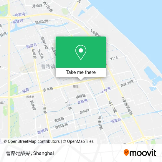 曹路地铁站 map