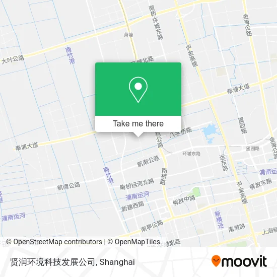 贤润环境科技发展公司 map
