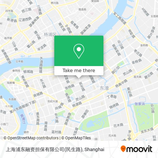 上海浦东融资担保有限公司(民生路) map