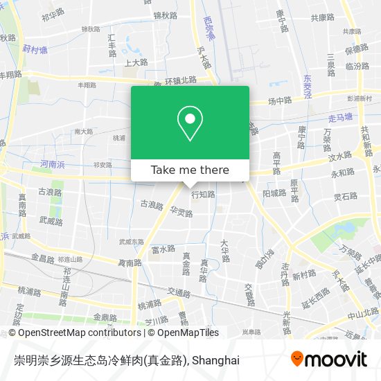 崇明崇乡源生态岛冷鲜肉(真金路) map