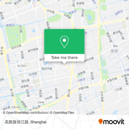 高斯路张江路 map