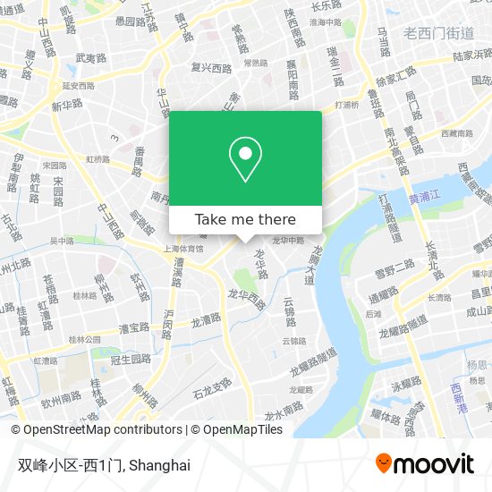 双峰小区-西1门 map