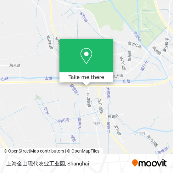 上海金山现代农业工业园 map