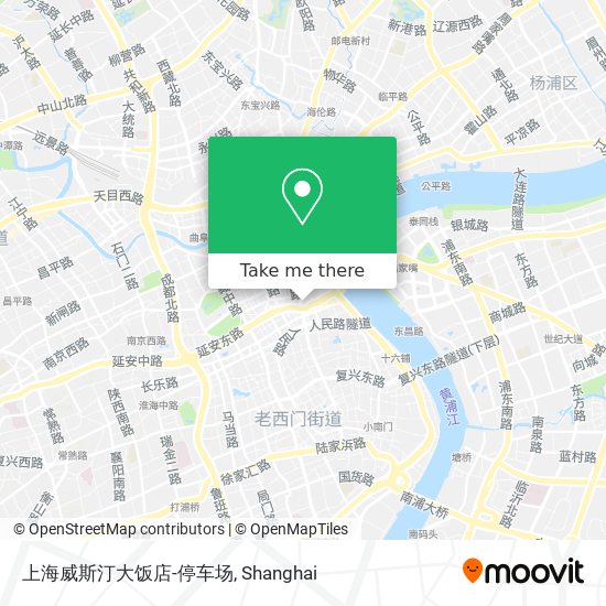 上海威斯汀大饭店-停车场 map