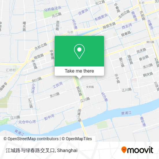 江城路与绿春路交叉口 map