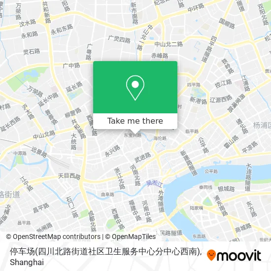 停车场(四川北路街道社区卫生服务中心分中心西南) map