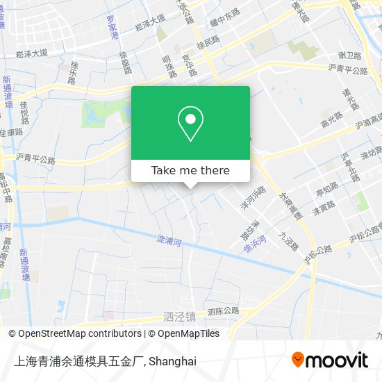 上海青浦余通模具五金厂 map