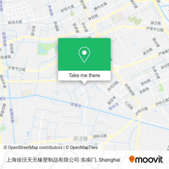 上海徐泾天天橡塑制品有限公司-东南门 map