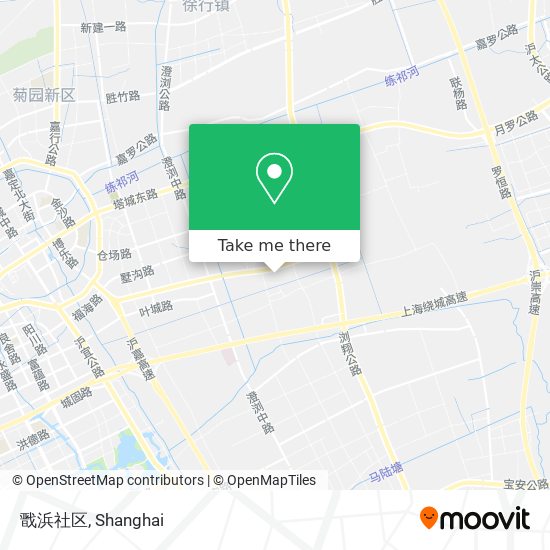 戬浜社区 map