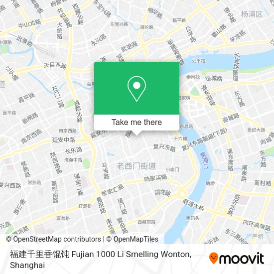 福建千里香馄饨 Fujian 1000 Li Smelling Wonton map