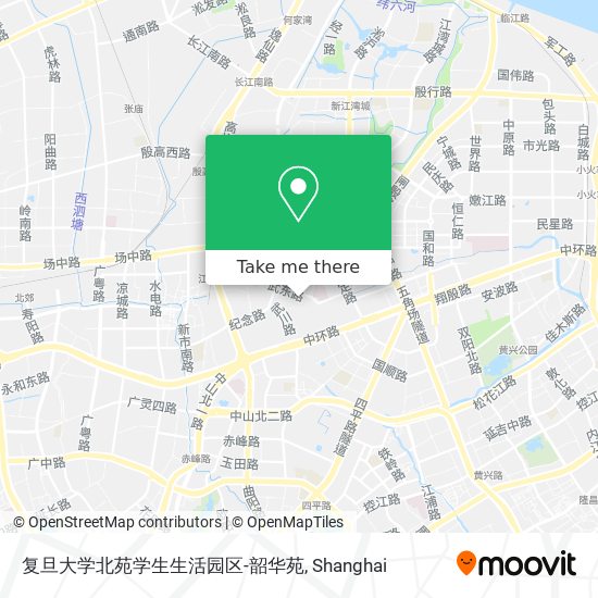 复旦大学北苑学生生活园区-韶华苑 map