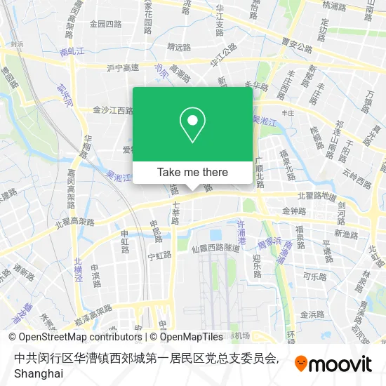 中共闵行区华漕镇西郊城第一居民区党总支委员会 map
