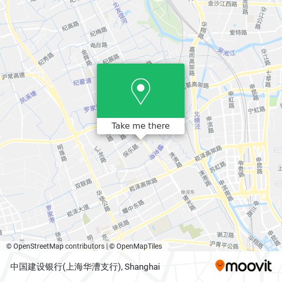 中国建设银行(上海华漕支行) map