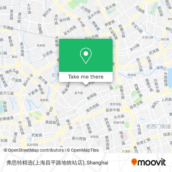 弗思特精选(上海昌平路地铁站店) map