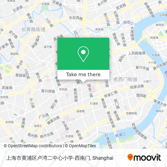 上海市黄浦区卢湾二中心小学-西南门 map