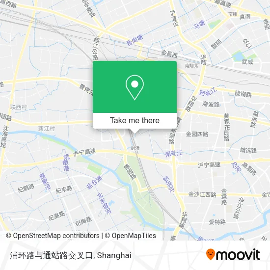 浦环路与通站路交叉口 map
