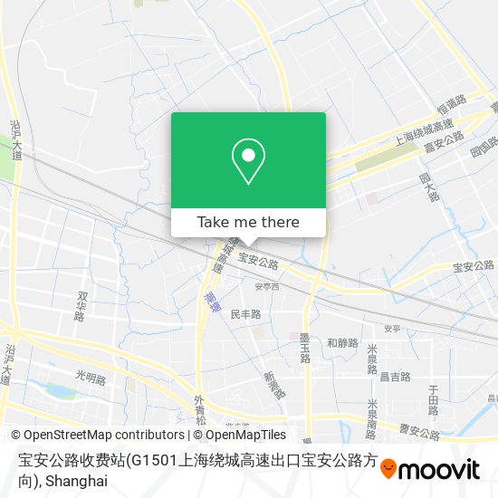宝安公路收费站(G1501上海绕城高速出口宝安公路方向) map