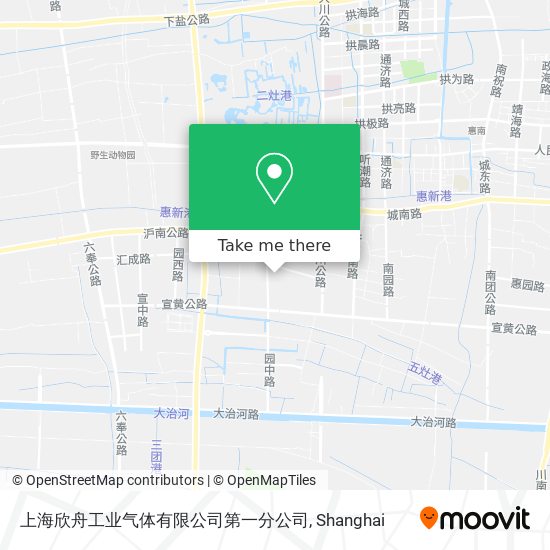 上海欣舟工业气体有限公司第一分公司 map