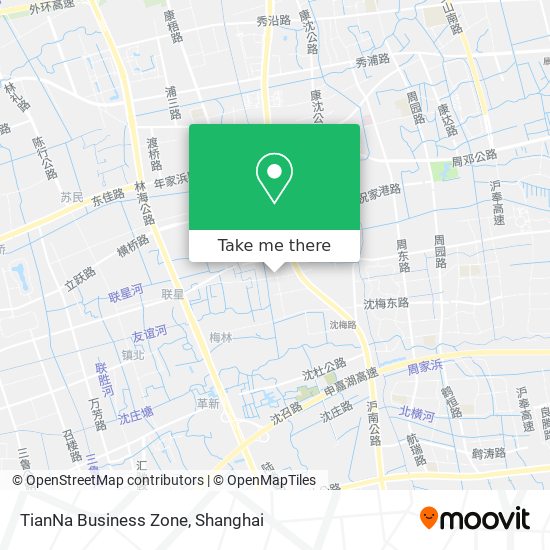 TianNa Business Zone map