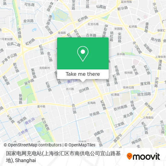 国家电网充电站(上海徐汇区市南供电公司宜山路基地) map
