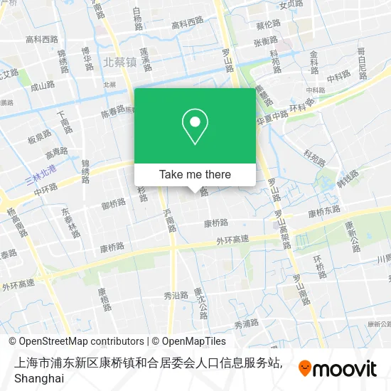 上海市浦东新区康桥镇和合居委会人口信息服务站 map