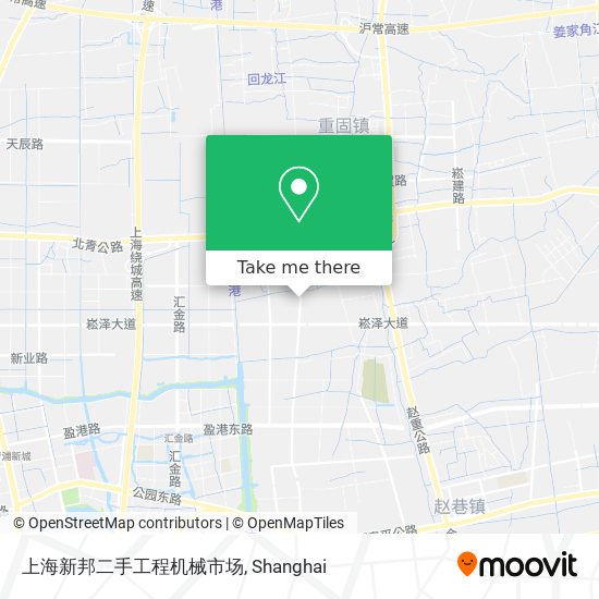 上海新邦二手工程机械市场 map