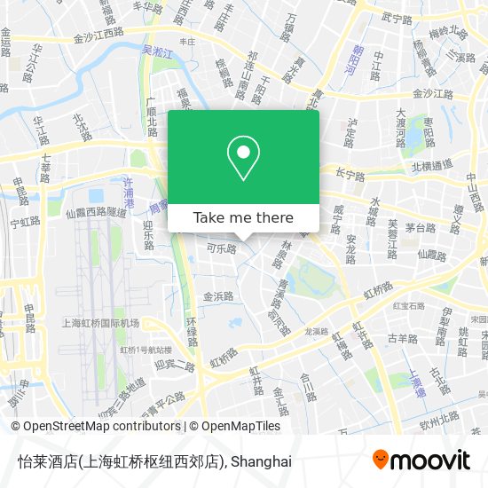 怡莱酒店(上海虹桥枢纽西郊店) map