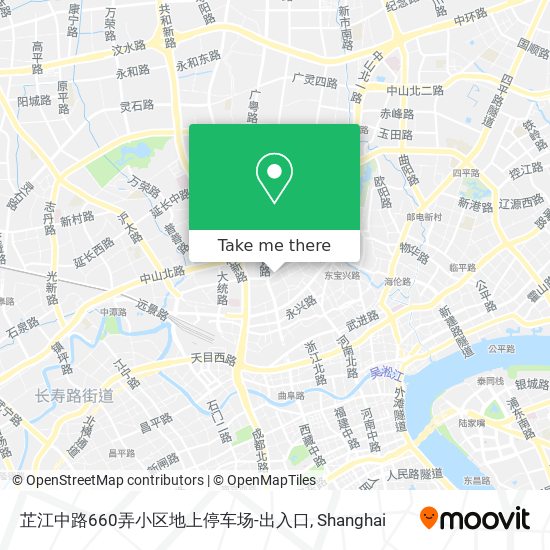 芷江中路660弄小区地上停车场-出入口 map