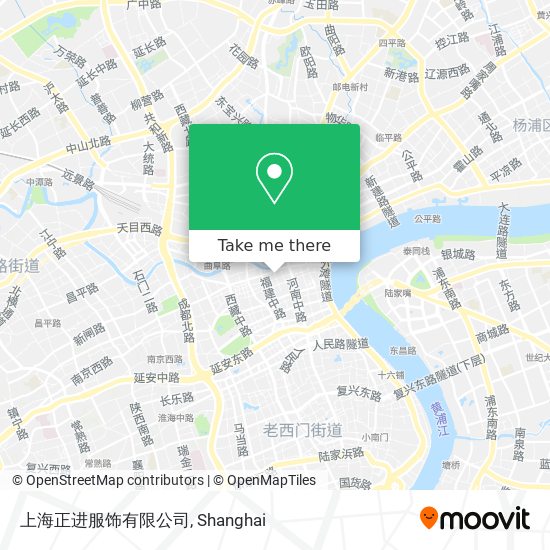 上海正进服饰有限公司 map