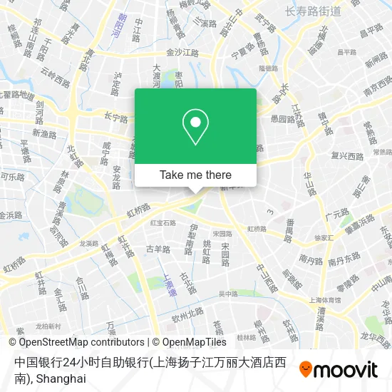 中国银行24小时自助银行(上海扬子江万丽大酒店西南) map