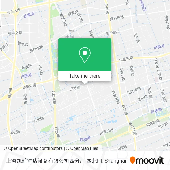 上海凯航酒店设备有限公司四分厂-西北门 map
