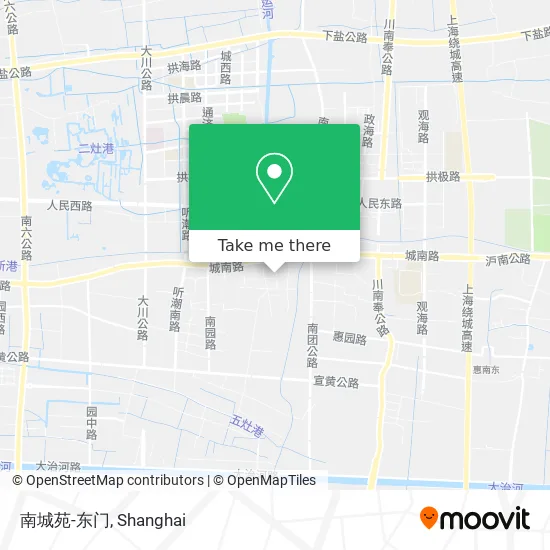 南城苑-东门 map