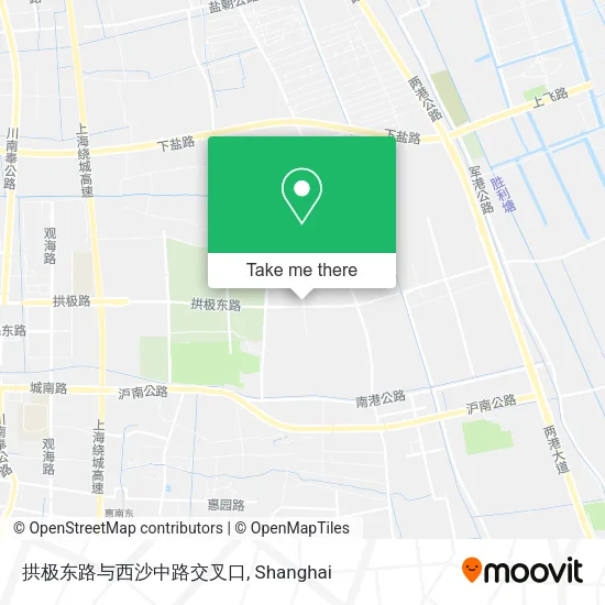 拱极东路与西沙中路交叉口 map