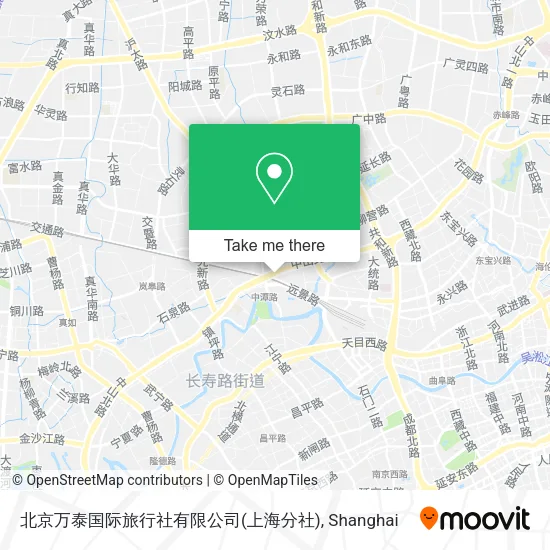 北京万泰国际旅行社有限公司(上海分社) map