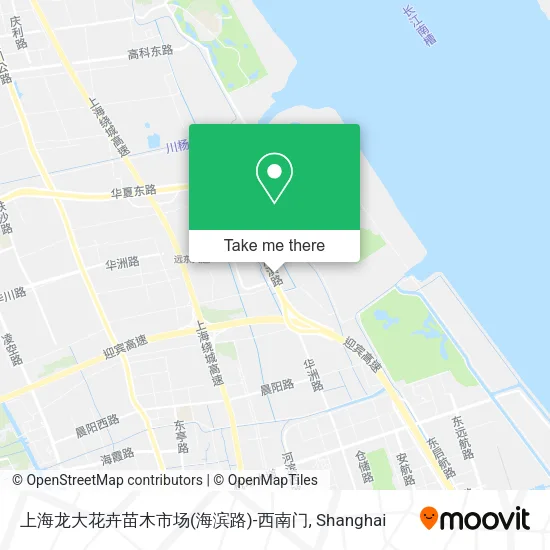 上海龙大花卉苗木市场(海滨路)-西南门 map